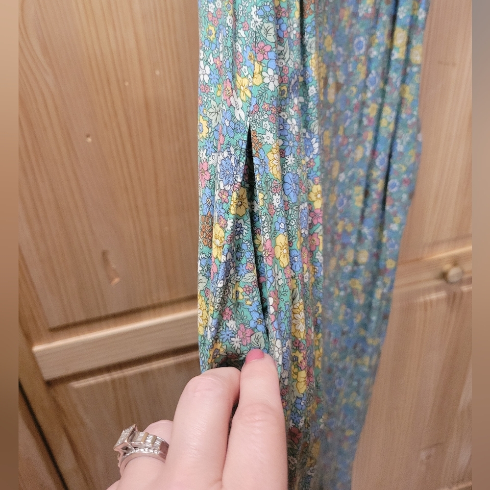 Natural Life Floral Maxi Dress - Green and Yellow - Picture 4 of 7